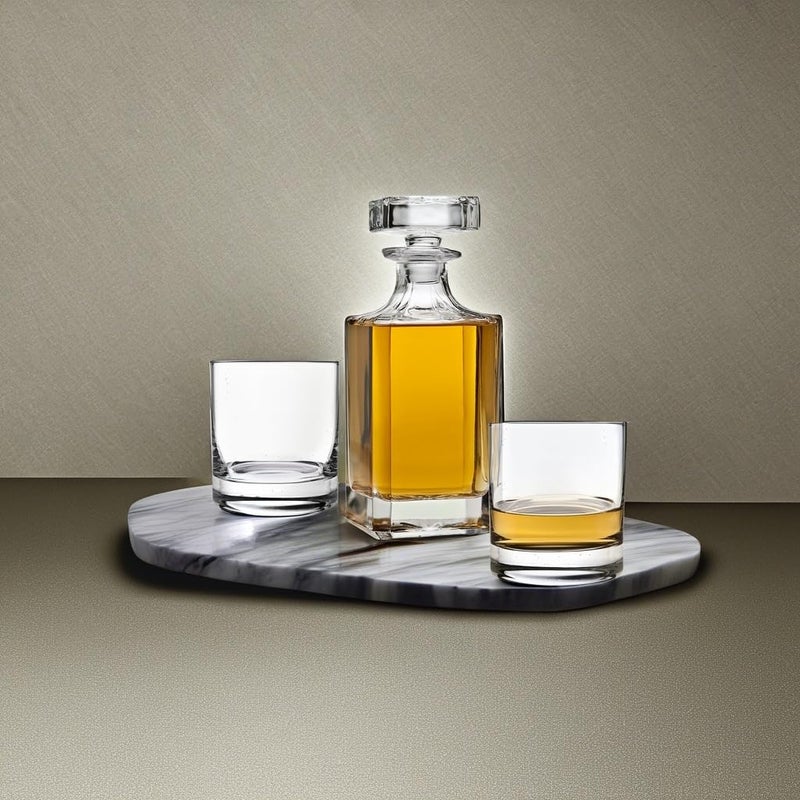 Lefonte Whiskey Decanter set for Liquor Scotch Bourbon or Wine, Includes 2 Old Fashioned Whisky Glasses - Image 4